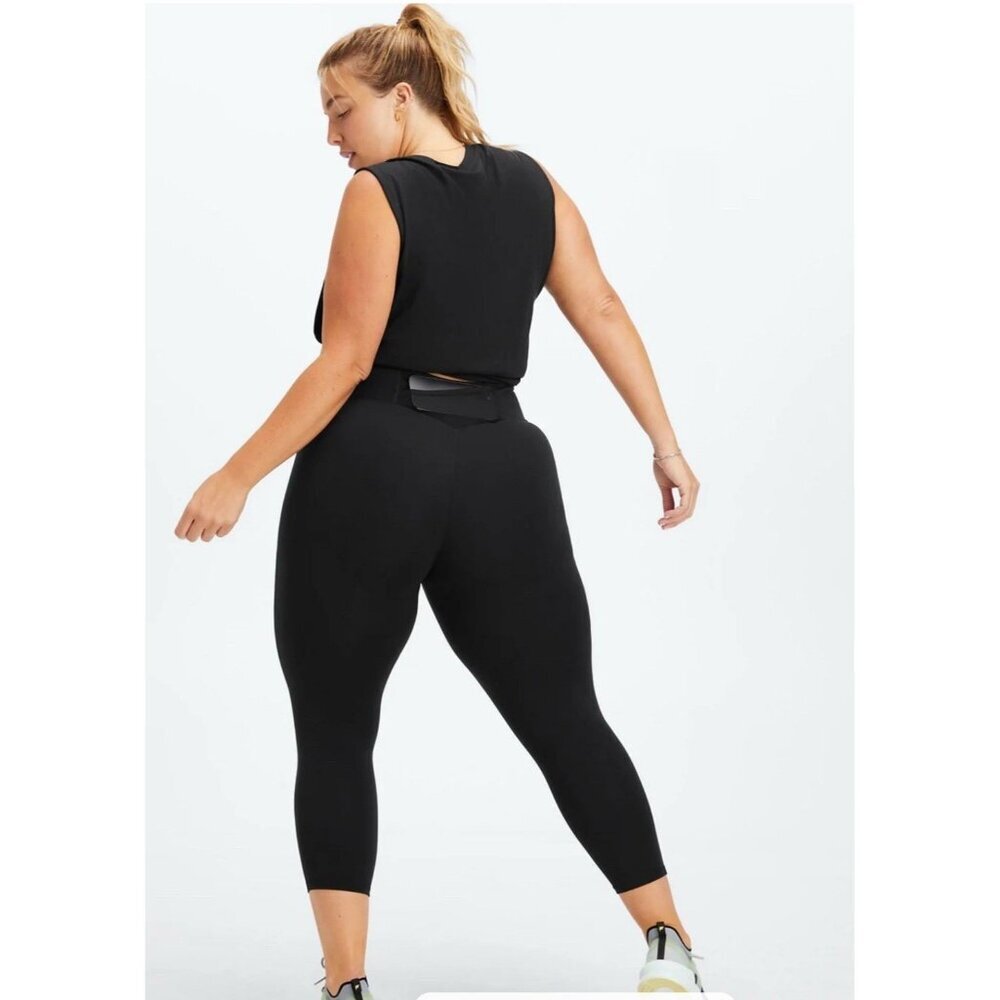 Fabletics Motion 365 Black High-Waisted Leggings Womens Size 1X Stretch Athletic - Picture 4 of 12